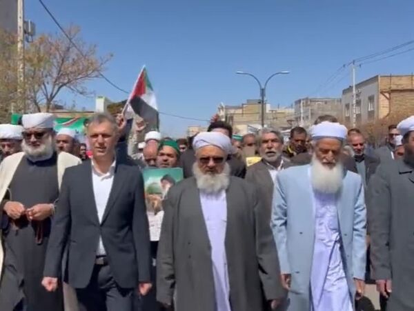 حضور حماسه‌ساز و پرشور مردم شهرستان خواف در راهپیمایی روز قدس