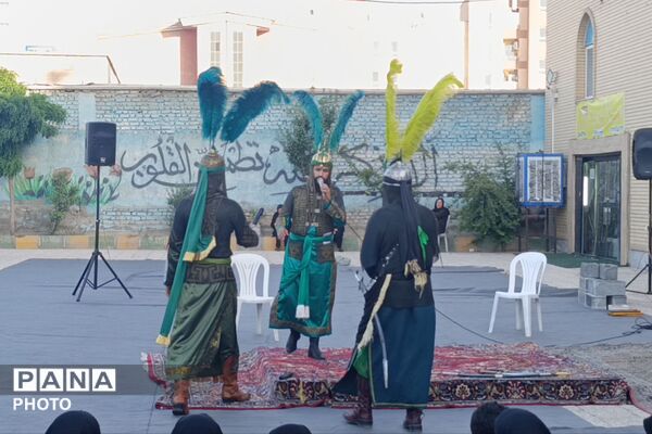 مراسم تعزیه‌خوانی در مسجد جامع آبشناسان همراه با حضور عزاداران