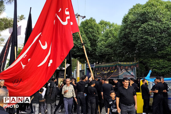 سوگ و ارادت عزاداران حسینی در شهر صغاد