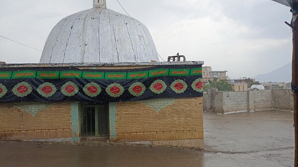 اولین بارش تابستانه در روستای کینک
