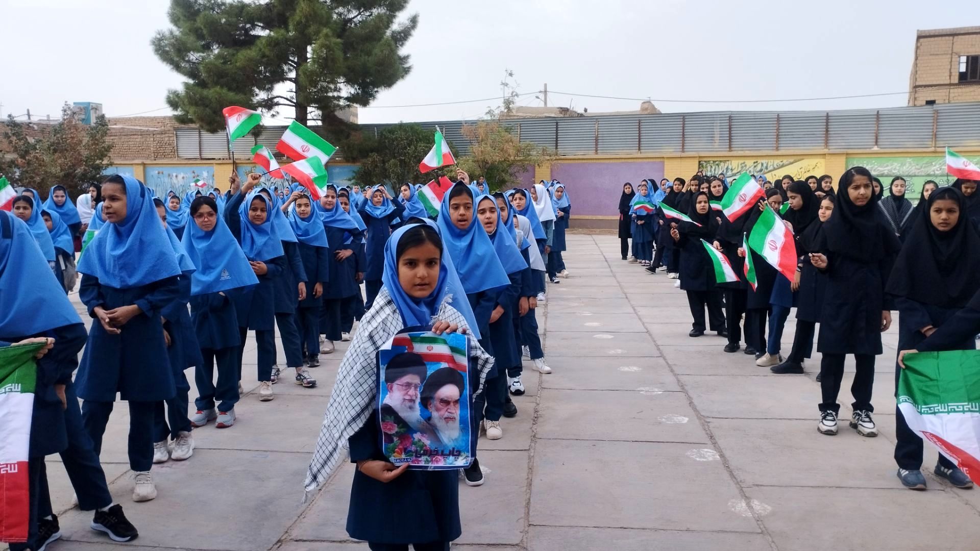 مراسم زنگ مهر در مدرسه فرهنگ خلیل آباد