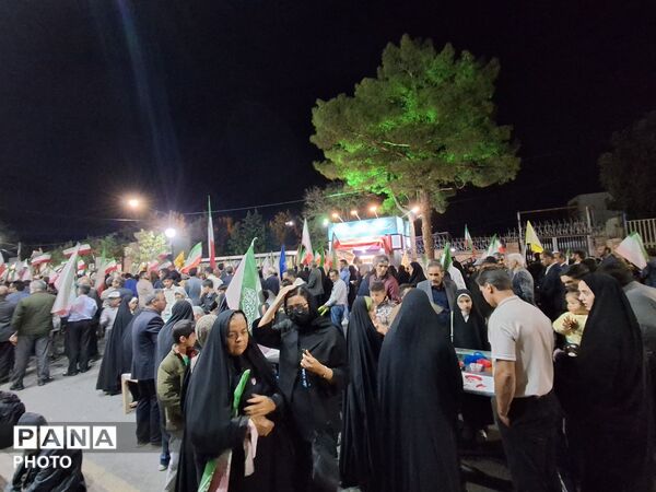 پنجاه و هفتمین شب از اجتماعات مردمی در شهرستان کاشمر 