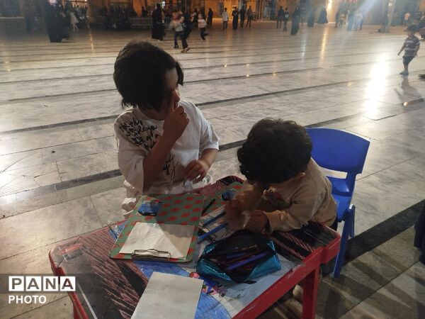 فعالیت غرفه کودک مسجد جامع شهرستان نیشابور 