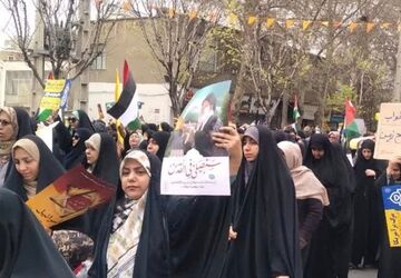حضور حماسی مردم فردیس در راهپیمایی روز قدس 