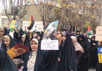 حضور حماسی مردم فردیس در راهپیمایی روز قدس 