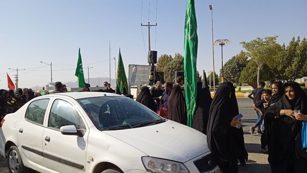 حرکت عشاق اهل بیت از موکب علی اصغری فدافن درآغازین لحظات اربعین حسینی