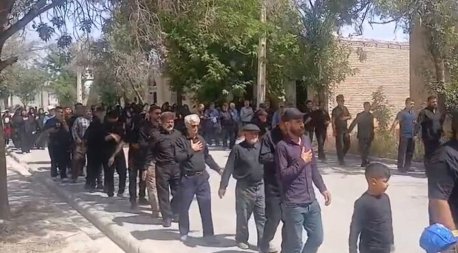 مراسم تاسوعای حسینی در «امام زاده حمزه رضا علیه السلام» شهرستان شیروان 