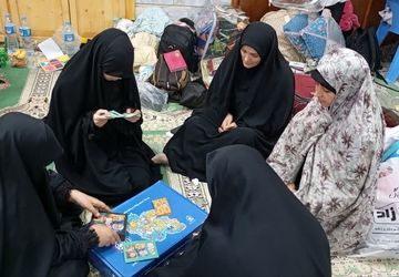 پیوند معنوی دانش آموزان و ایرانمون در اعتکاف