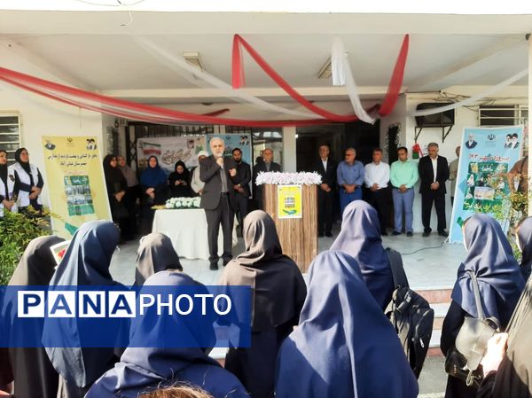 مانور بازگشایی مدارس عباس آباد 