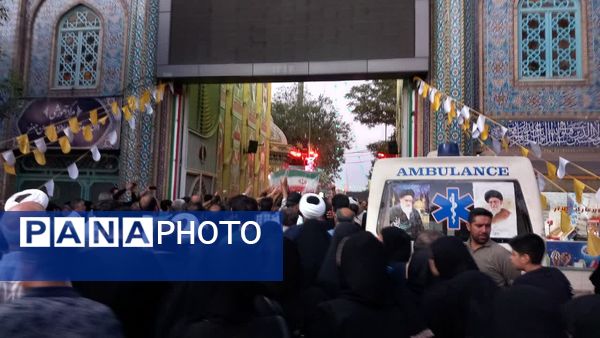 تشییع 8 شهید پدافند هوایی ارتش و هوافضای سپاه در قم