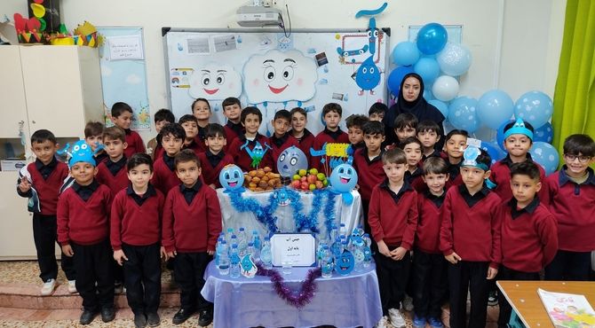 جشن آب در مدرسه فردوسی یک اردبیل