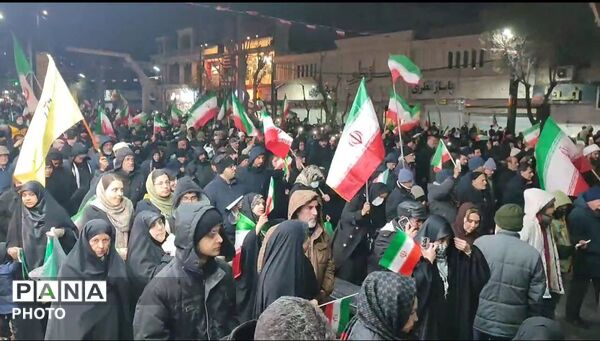 نهمین شب راهپیمایی خون‌خواهی رهبر شهید انقلاب در فردیس