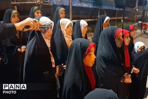 طوفان امید در خیابان‌های شهر باشت در سی دومین شامگاه عزاداری و مقاومت