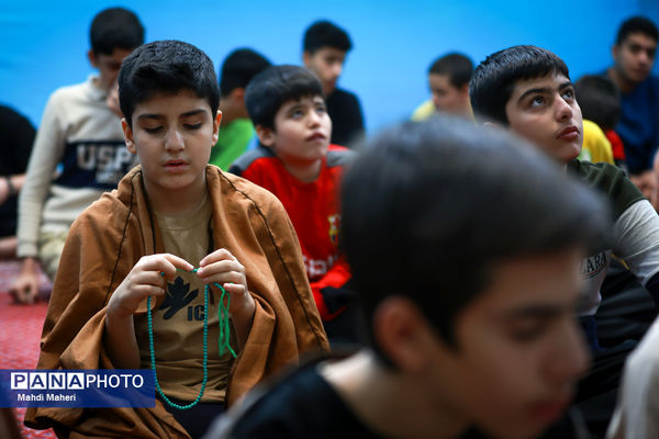 اعتکاف دانش‌آموزی در مسجد امام عصر (عج)