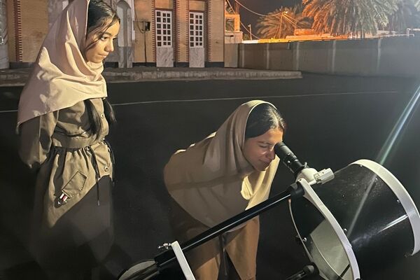برگزاری اردوی علمی نجوم در دبیرستان پروین اعتصامی حاجی آباد