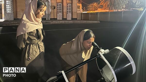برگزاری اردوی علمی نجوم در دبیرستان پروین اعتصامی حاجی آباد