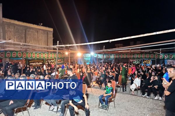 عزاداری مردم شهر بیضا در سوگ شهیدان کربلا