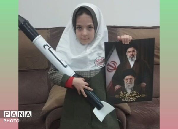 موشک‌های مقاومت  در دست دختران لالجین