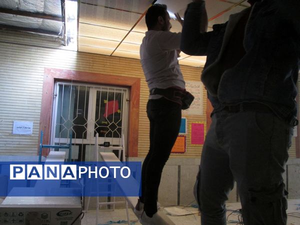 اجرای عملیات عمرانی در مدرسه‌ ابتدایی روستای مارکده