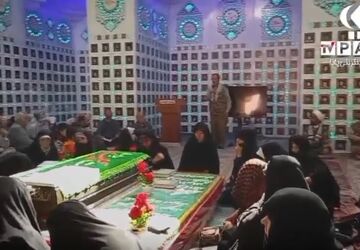 حضور نوجوانان بسیجی حوزه حضرت نرجس قم در اردوی راهیان نور غرب