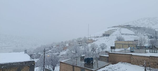 بارش برف در میانکوه 