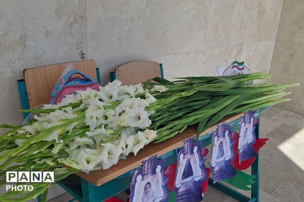 وداعِ پرشورِ دختران مدرسه مالک ملارد با شهید گمنامِ 
