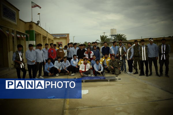  مانور زلزله در تنگستان 