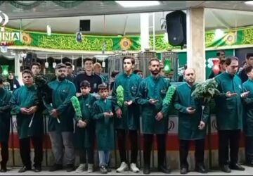 خدمت نوجوانان کانون پرورشی فکری شهرستان علی آباد کتول در چایخانه حضرتی 