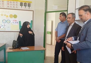 بازدید از طرح حامی در مدرسه شهید علی حیدری دامغان
