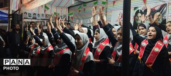 موکب‌داری پیشتازان مرند در غرفه آموزش و پرورش