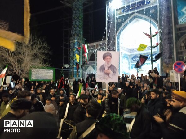 تجمع بزرگ مردم غیور و خونخواه شهرستان نیشابور