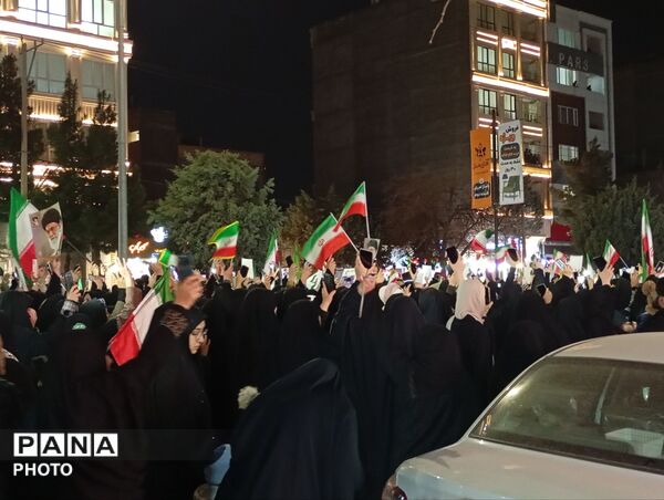 حرکت دسته عزاداری در شهرستان نیشابور