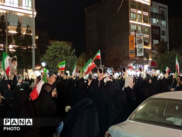 حرکت دسته عزاداری در شهرستان نیشابور