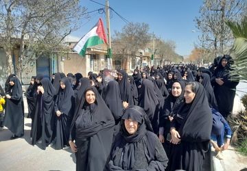 همبستگی مردم کوهنانی در روز قدس 