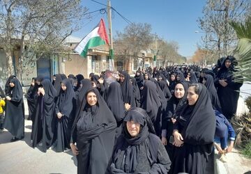 همبستگی مردم کوهنانی در روز قدس 