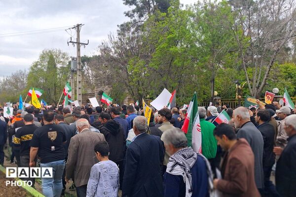 حماسه‌‌آفرینی باشتی‌ها در راهپیمایی روز قدس و تجدید بیعت با رهبری
