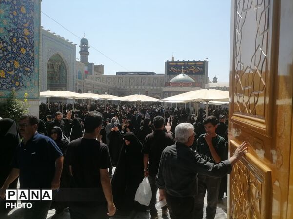 حرم مطهر رضوی در سوگ امام رئوف