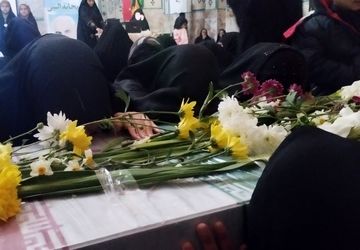 پرده‌خوانی خطبه فدک در ایام فاطمیه و استقبال از شهید گمنام