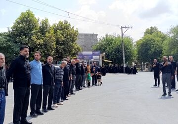 راهپیمایی جاماندگان اربعین حسینی در آشخانه 