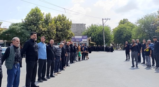 راهپیمایی جاماندگان اربعین حسینی در آشخانه 