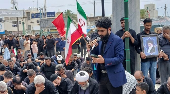 عزاداری سنتی مردم جزیره قشم در چهلمین روز شهادت رهبر انقلاب