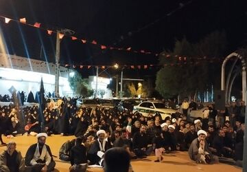 تجمع مردم شهداد در دفاع از ایران