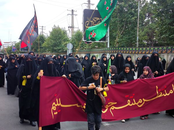 اجتماع عاشوراییان در میدان طالقانی قائمشهر