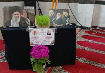 مراسم سوگواری زنده‌یاد مصطفی علیاسی و همسر گرامی ایشان در مصلی الغدیر بیرانوند 