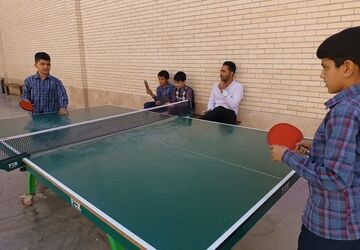 فینال تنیس روی میز آموزشگاه صفدری‌زاده میبد