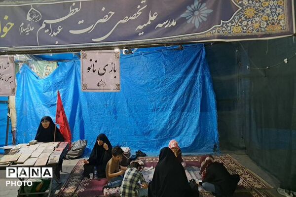 حضور دانش‌آموزان دبیرستان اسلامی تزکیه ناحیه دو شهرری در تجمعات شبانه 