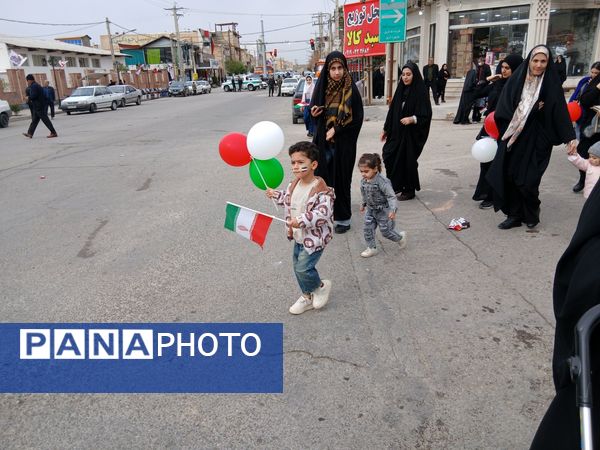 حضور پرشور مردم شهرستان پلدختر در راهپیمایی ۲۲بهمن 