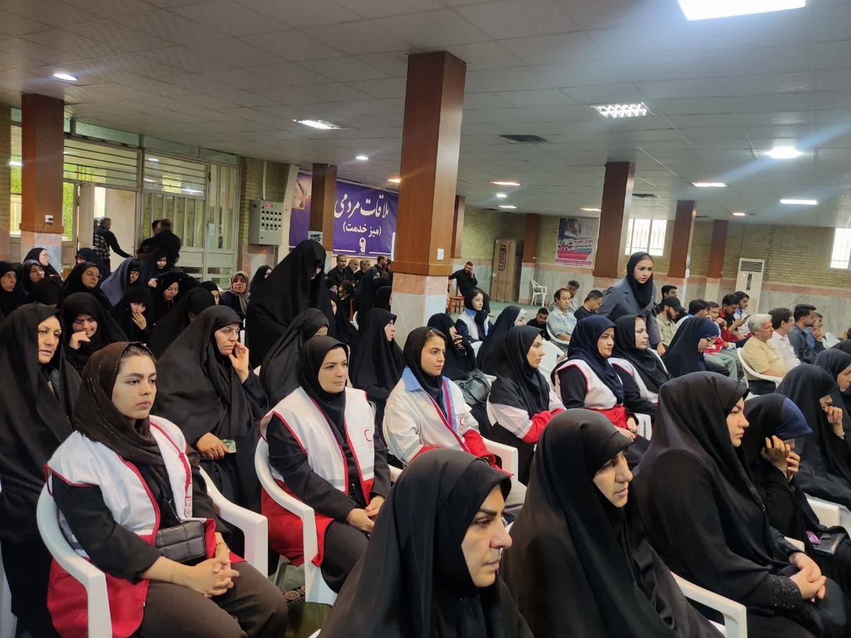 خانه هلال احمر ماهدشت؛ ضامن نظم و آرامش در مراسم وداع با پیکر مطهر «رهبر شهید» است