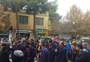 تشییع شهید گمنام در نیشابور