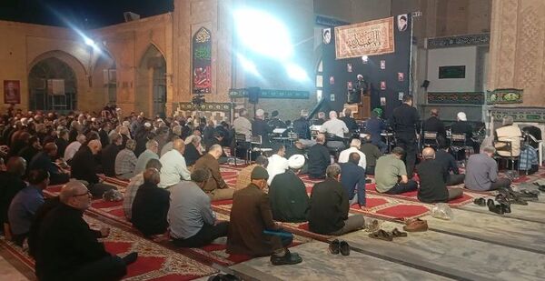 مراسم عزاداری سیدالشهدا (ع) در مسجد جامع نیشابور